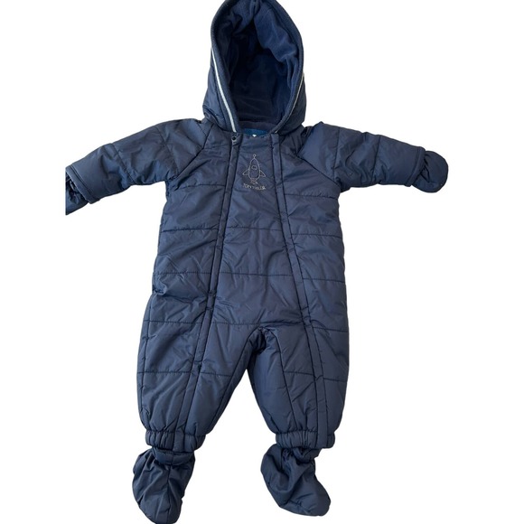 Tom Tailor Navy Blue Snowsuit Size 62 - Detachable Mittens & Booties - Picture 10 of 10